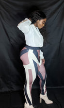 Load image into Gallery viewer, Chocolate/Cream/Black Striped Pants