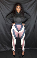 Load image into Gallery viewer, Chocolate/Cream/Black Striped Pants
