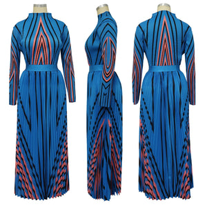 Blue Streak Skirt Set