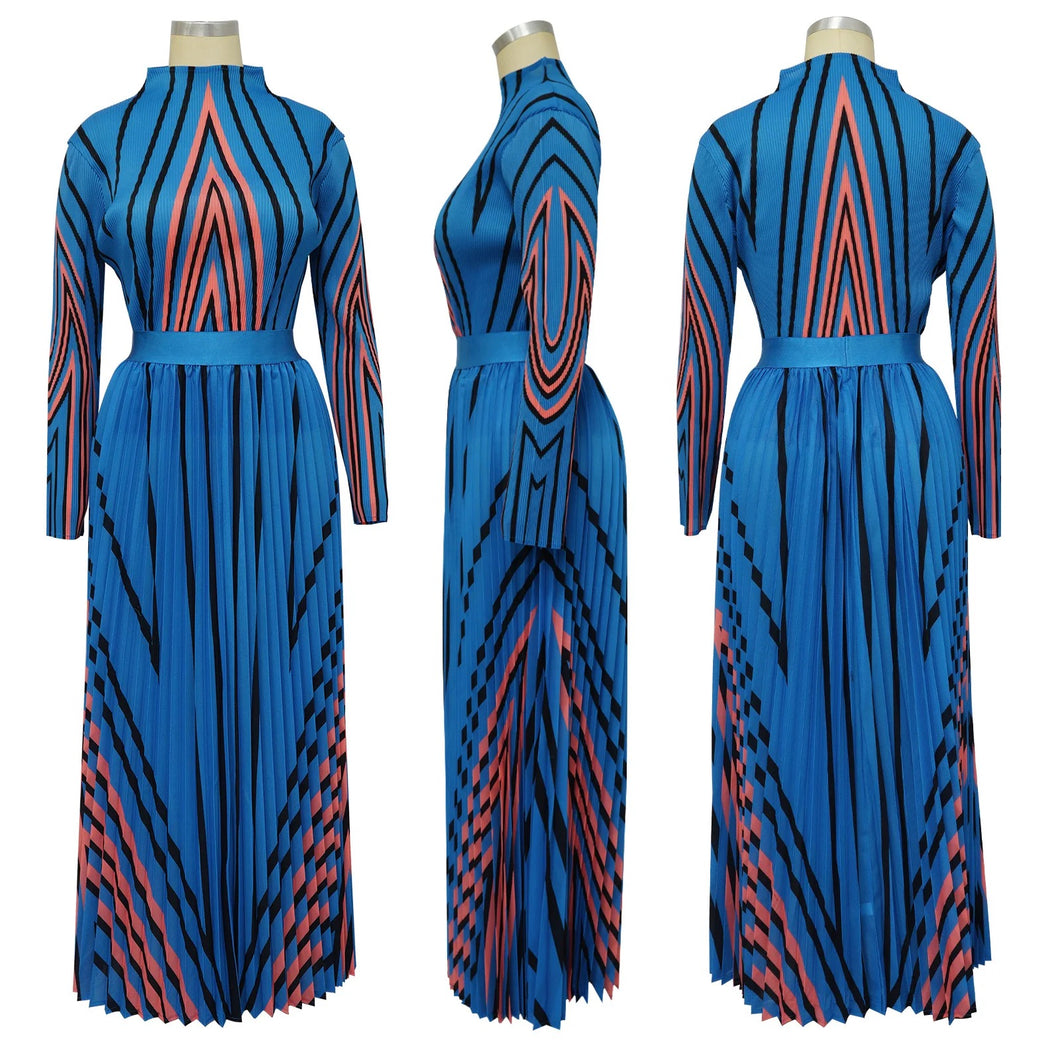 Blue Streak Skirt Set