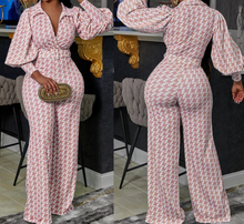 Load image into Gallery viewer, Dionne Houndstooth 2pc Pants Set
